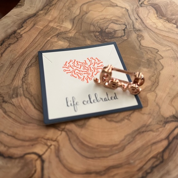 🆕 KEEP Collective by Stella & Dot, Rose Gold Love Slider Charm - Picture 2 of 4